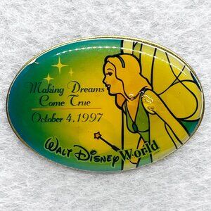 🔮 5/$25 Vintage Disney World Making Dreams Come True 1997 Blue‎ Fairy Pin